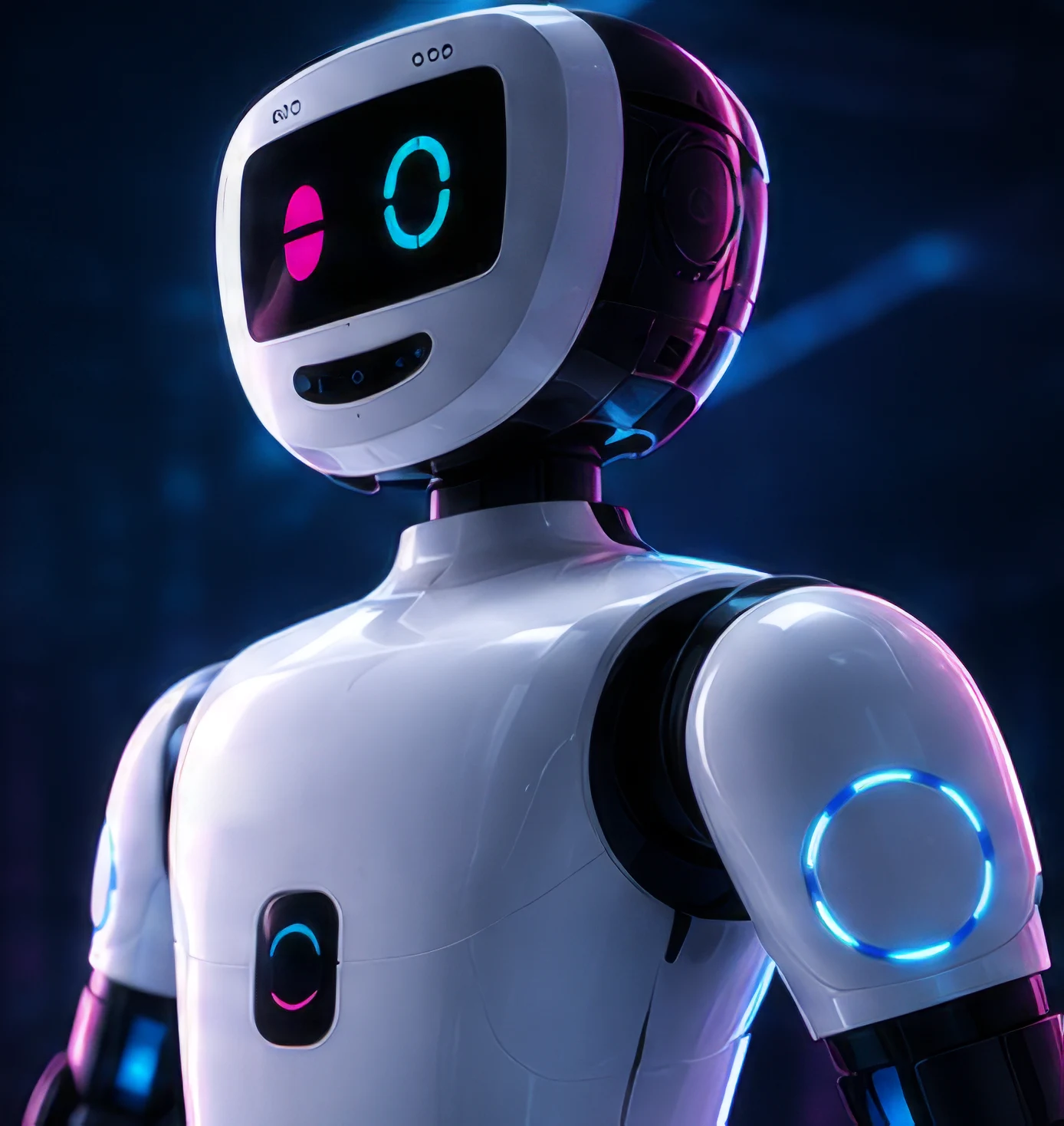 pib.Pro humanoid – front view torso and head display